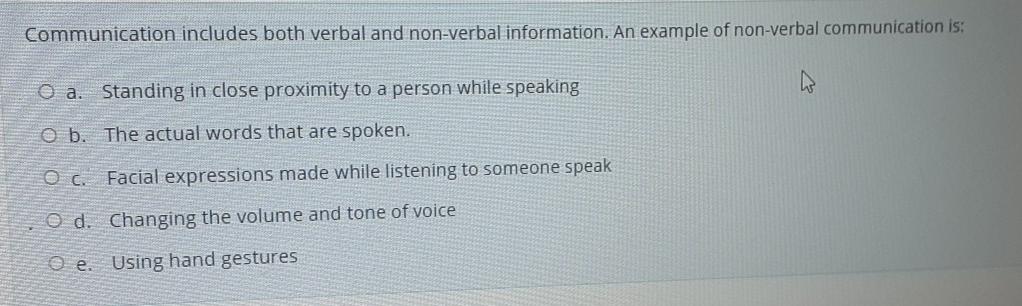 Solved Communication includes both verbal and non-verbal | Chegg.com