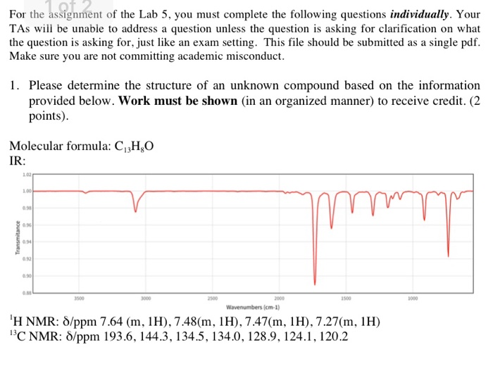 Solved For the assignment of the Lab 5, you must complete | Chegg.com