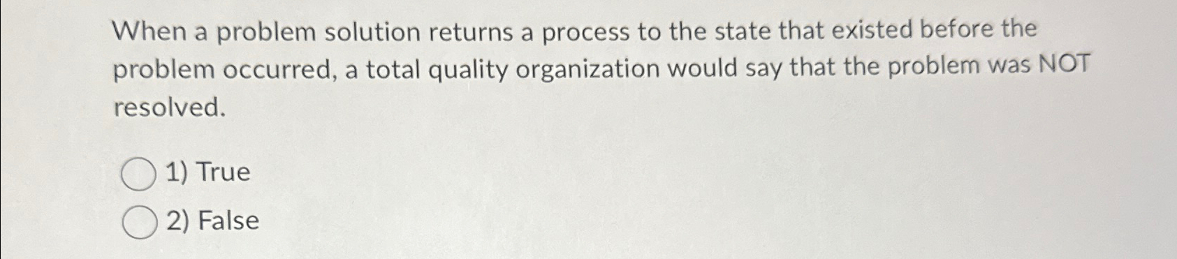 Solved When a problem solution returns a process to the | Chegg.com