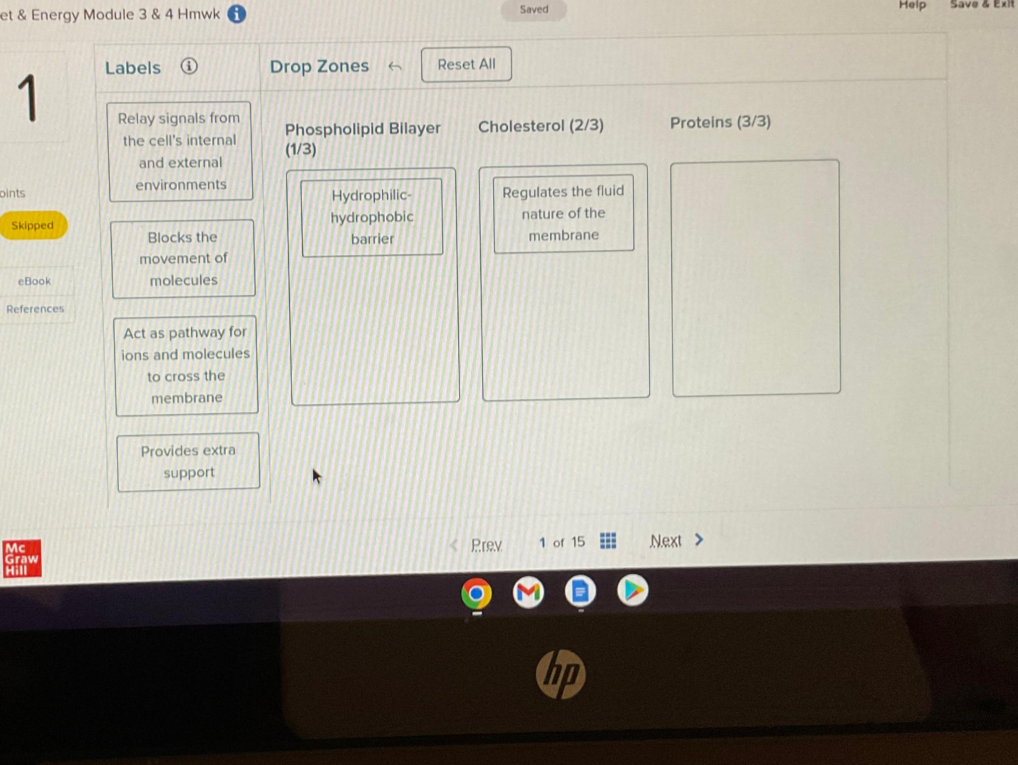 Solved et & Energy Module 3 ﻿& 4HmwkSavedHelpLabelsDrop | Chegg.com