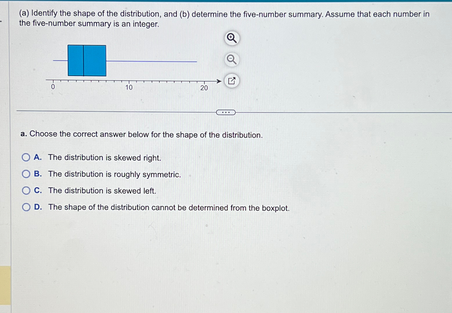 Solved (a) ﻿Identify the shape of the distribution, and (b) | Chegg.com