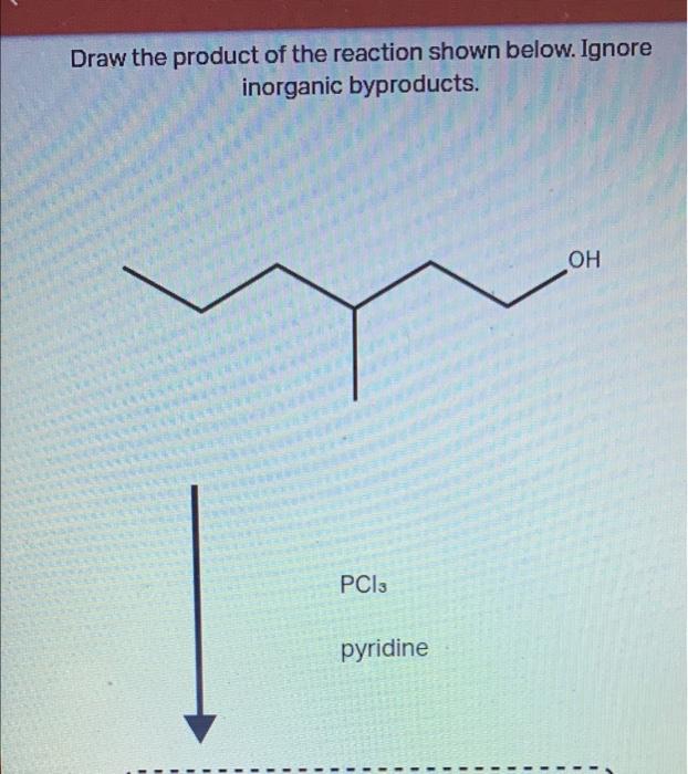 Solved Draw the product of the reaction shown below. Ignore | Chegg.com