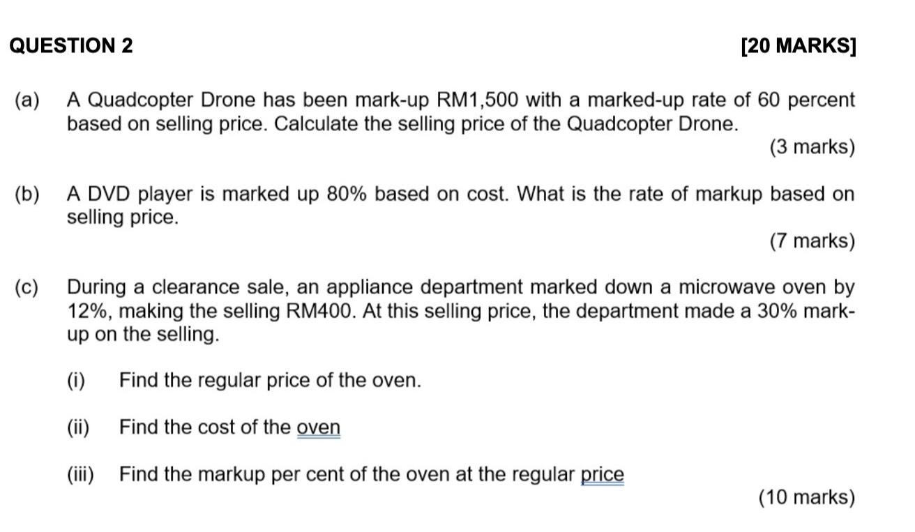 Solved QUESTION 2[20 ﻿MARKS](a) ﻿A Quadcopter Drone Has Been | Chegg.com