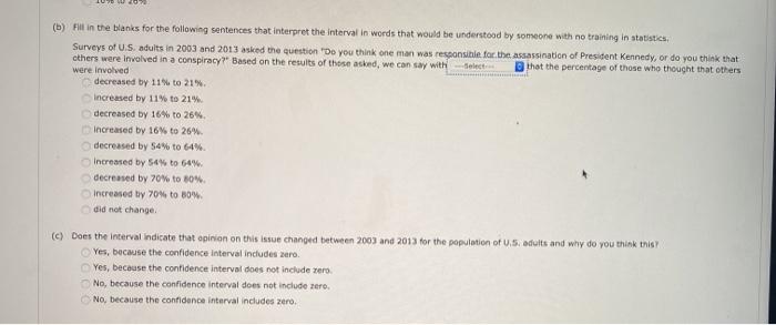 Solved A confidence interval for the difference between two | Chegg.com