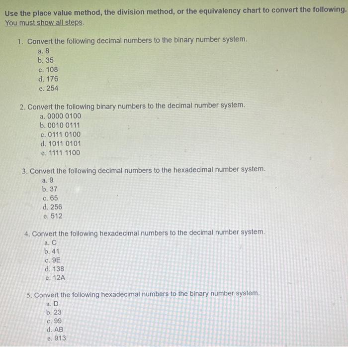 Place Value Method Division