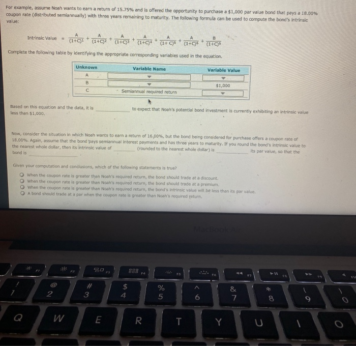Solved The process of bond valuation is based on the | Chegg.com
