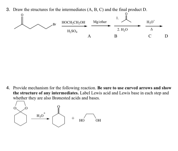 Solved 1. For the following starting material, provide a | Chegg.com