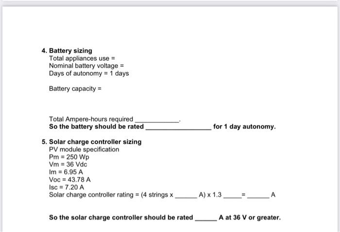 Solved Homework 3 Due 11m week How to Design Solar PV System | Chegg.com