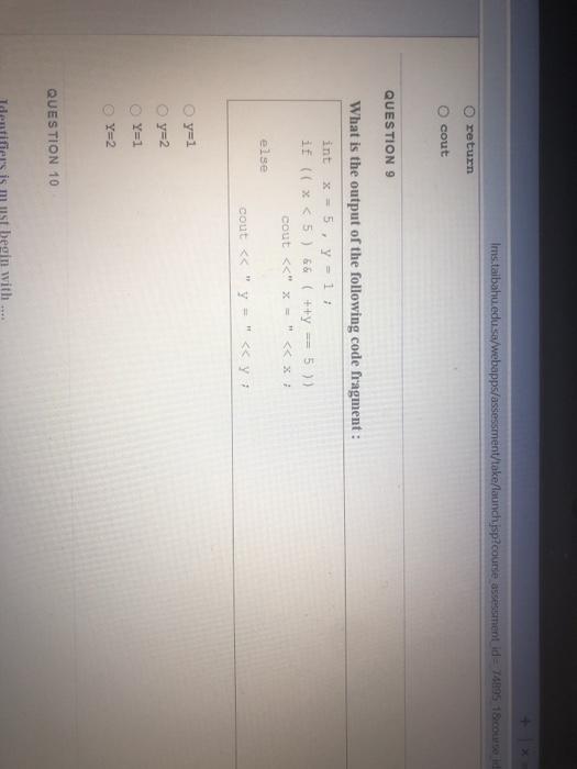 Solved QUESTION 1 Correct the following code fragment : int | Chegg.com