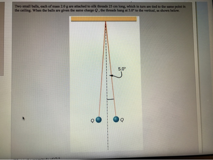 solved-two-small-balls-each-of-mass-2-0-g-are-attached-to-chegg