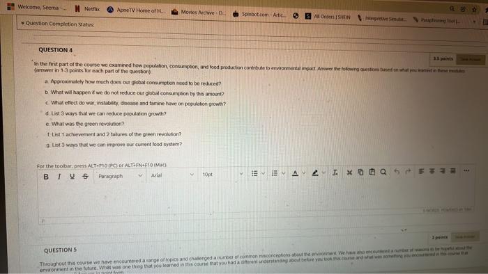 Solved Question Completion Status: QUESTION 1 As we have | Chegg.com