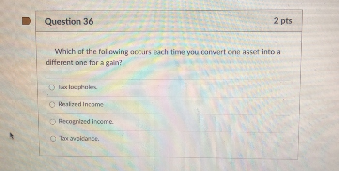 Solved Question 36 2 pts Which of the following occurs each | Chegg.com