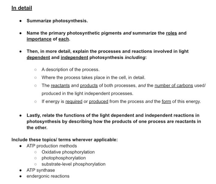 solved-in-detail-summarize-photosynthesis-name-the-chegg