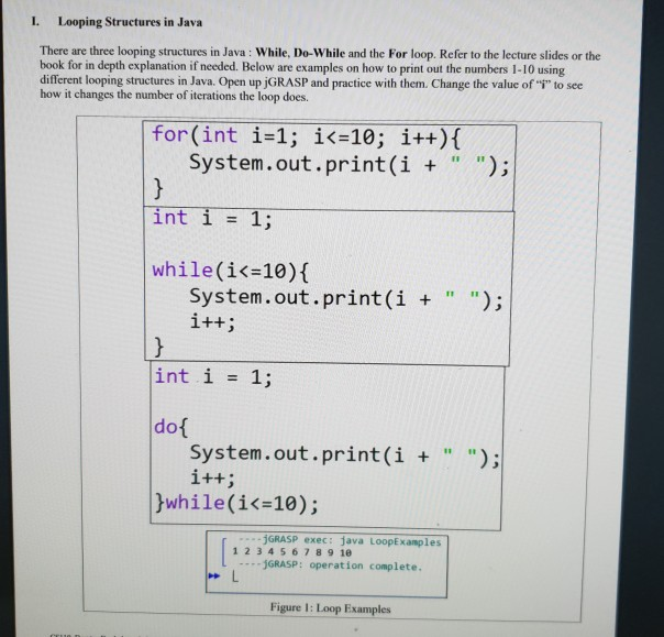 solved-1-looping-structures-in-java-there-are-three-looping-chegg