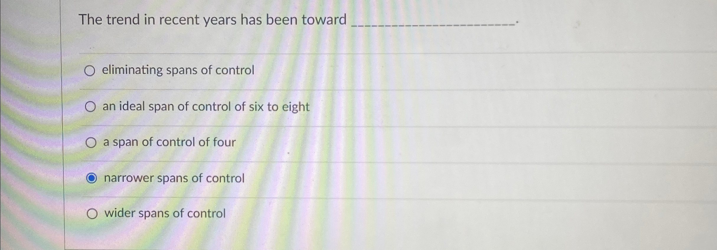 Solved The trend in recent years has been towardeliminating | Chegg.com