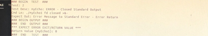 Solved c program. how can i create my own echo function that | Chegg.com