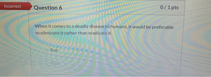 Solved Incorrect Question 6 0/1 pts When it comes to a | Chegg.com