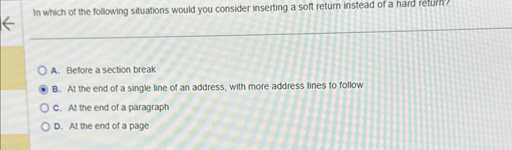 Solved In which of the following situations would you | Chegg.com