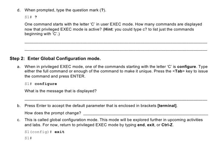 Solved Part 2: Explore EXEC Modes In Part 2 of this | Chegg.com
