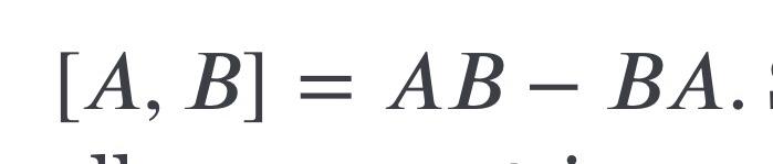Solved [A,B]=AB−BA | Chegg.com