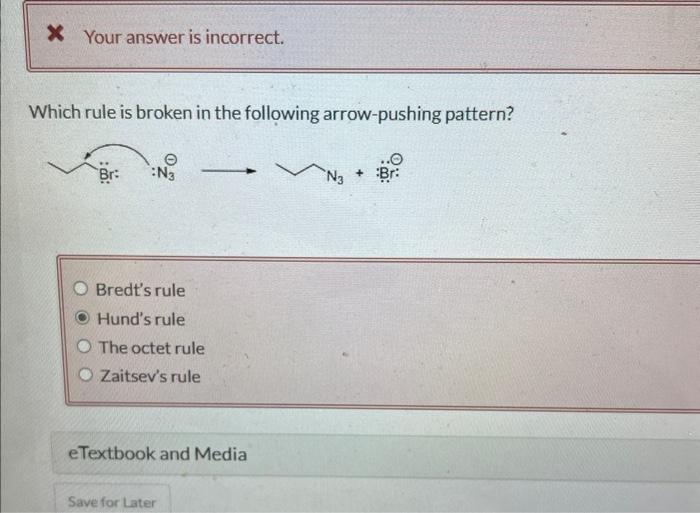 Solved Your answer is incorrect. Which rule is broken in the | Chegg.com