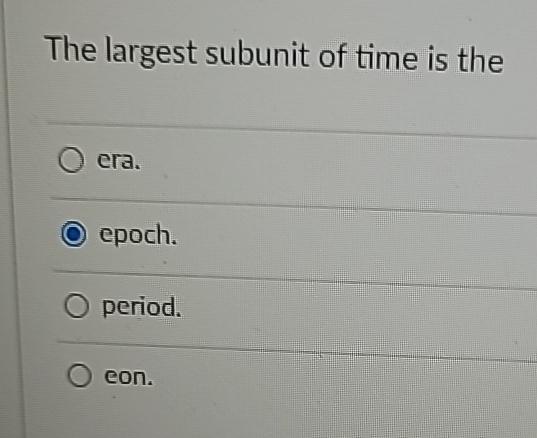 Subunit Math Solved The largest subunit of time is | Chegg.com