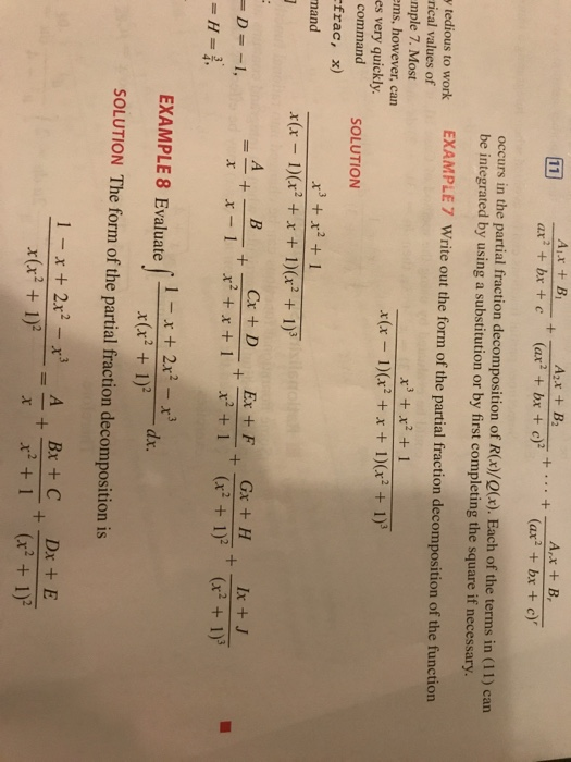 Solved Write Out The Form Of The Partial Fraction De Comp Chegg Com