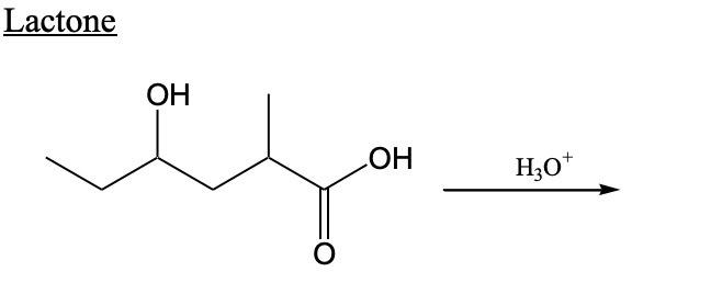 Solved Lactone ОН ОН Н,0* | Chegg.com