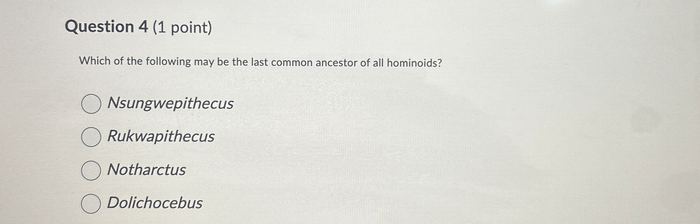 Solved Question 4 (1 ﻿point)Which of the following may be | Chegg.com