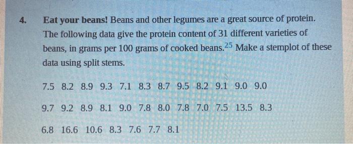 SOLVED: Without beans and other legumes are an excellent source of