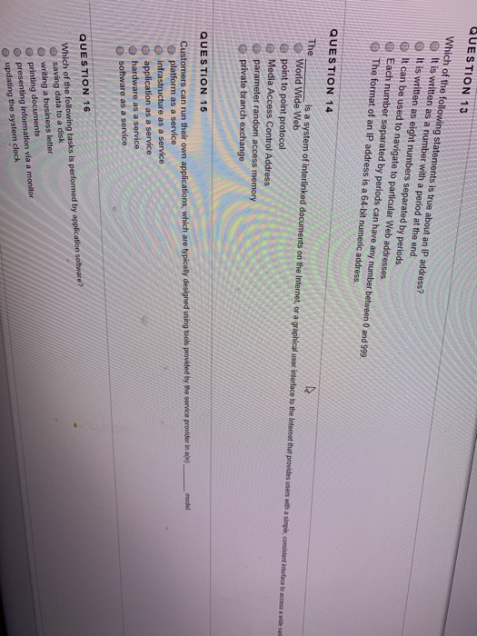 solved question 13 which of the following statements is t chegg com solved question 13 which of the
