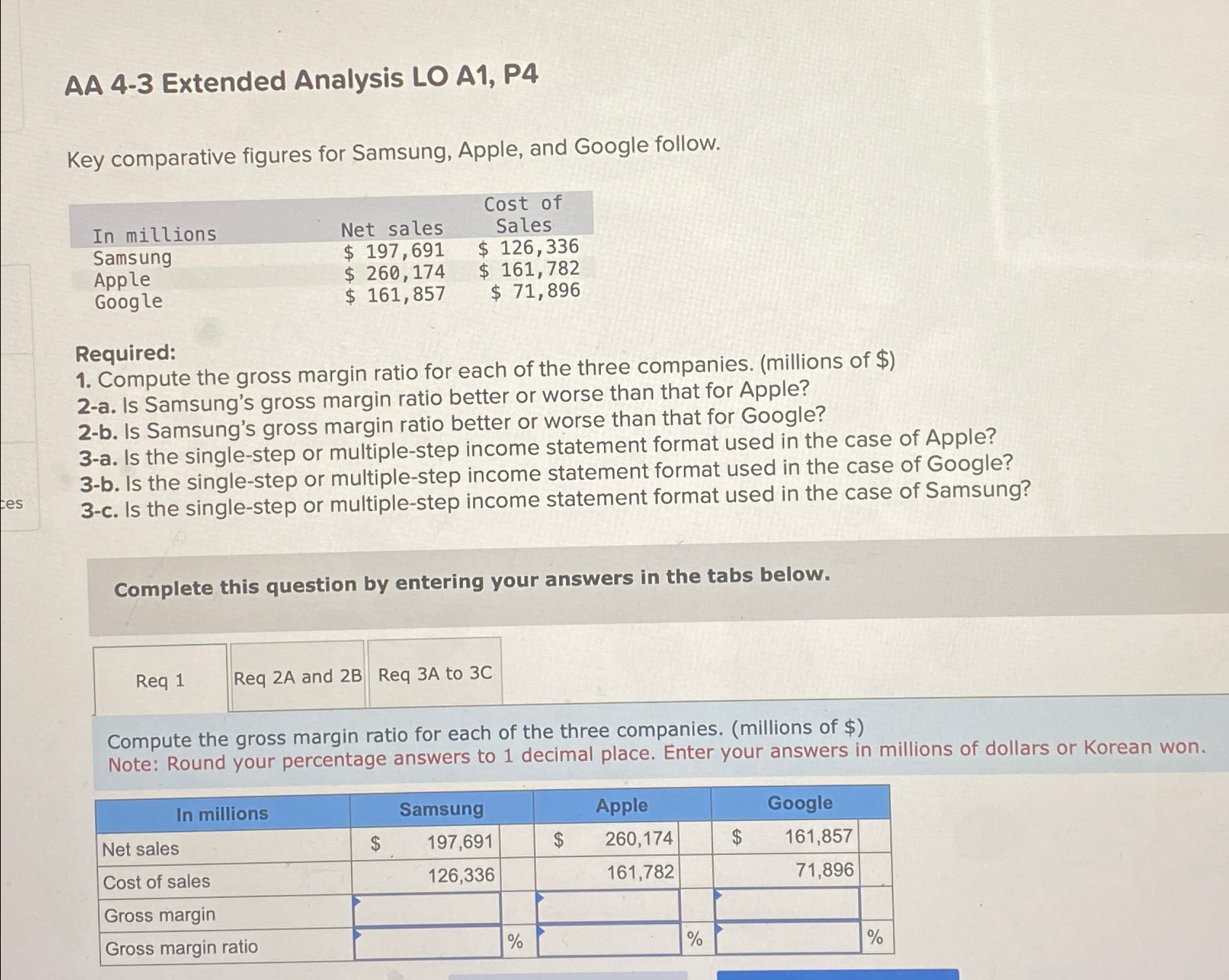 Solved AA 4-3 ﻿Extended Analysis LO A1, ﻿P4Key comparative | Chegg.com