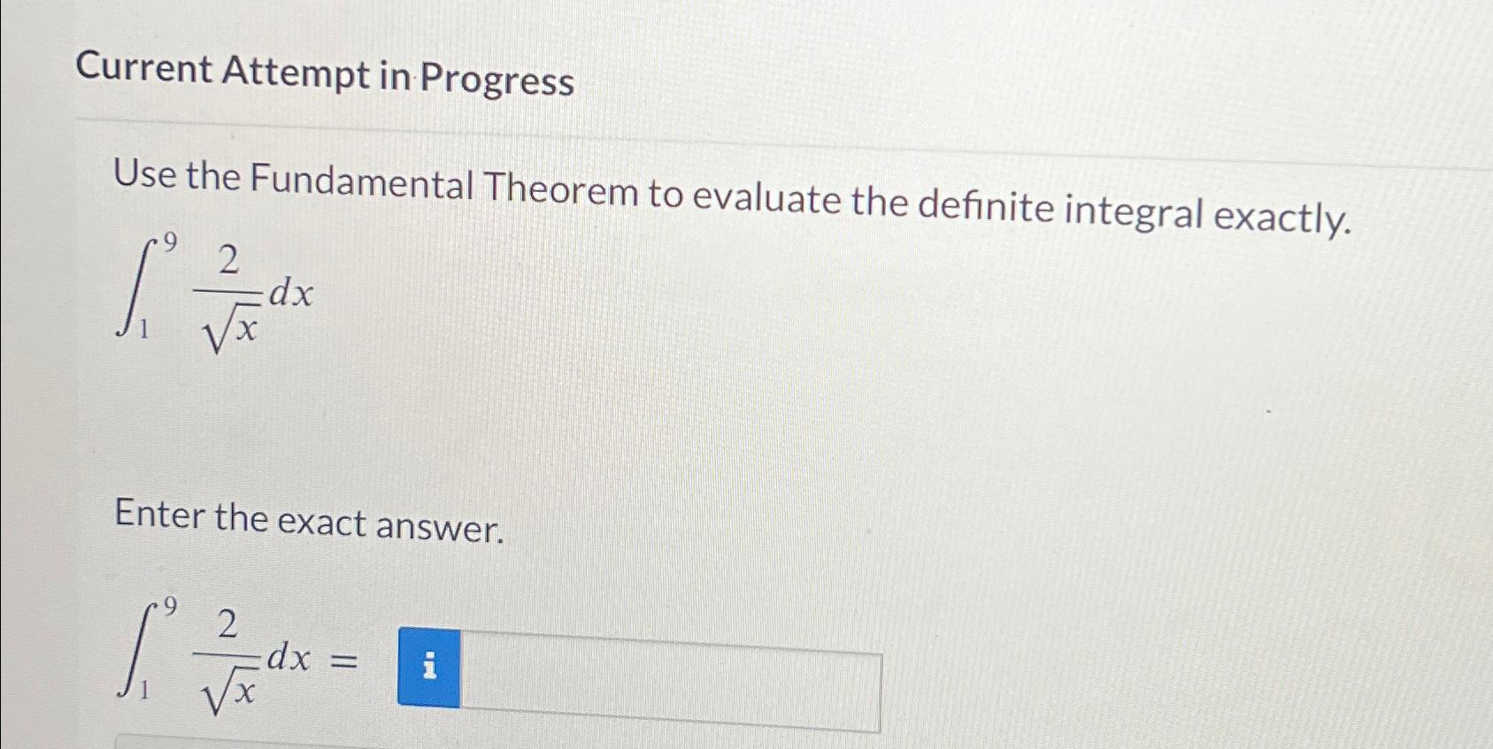 Solved Current Attempt In ProgressUse The Fundamental | Chegg.com