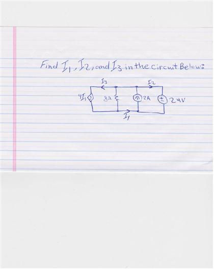 Solved Find I1,I2, and I3 in the circuit Below: | Chegg.com