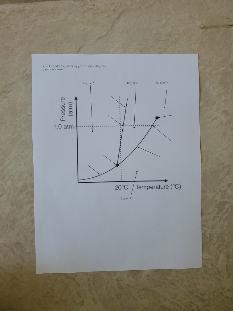 Solved V.1. Consider the following generic phase diagram. | Chegg.com