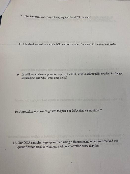 Solved 7. List the components (ingredients) required for a | Chegg.com