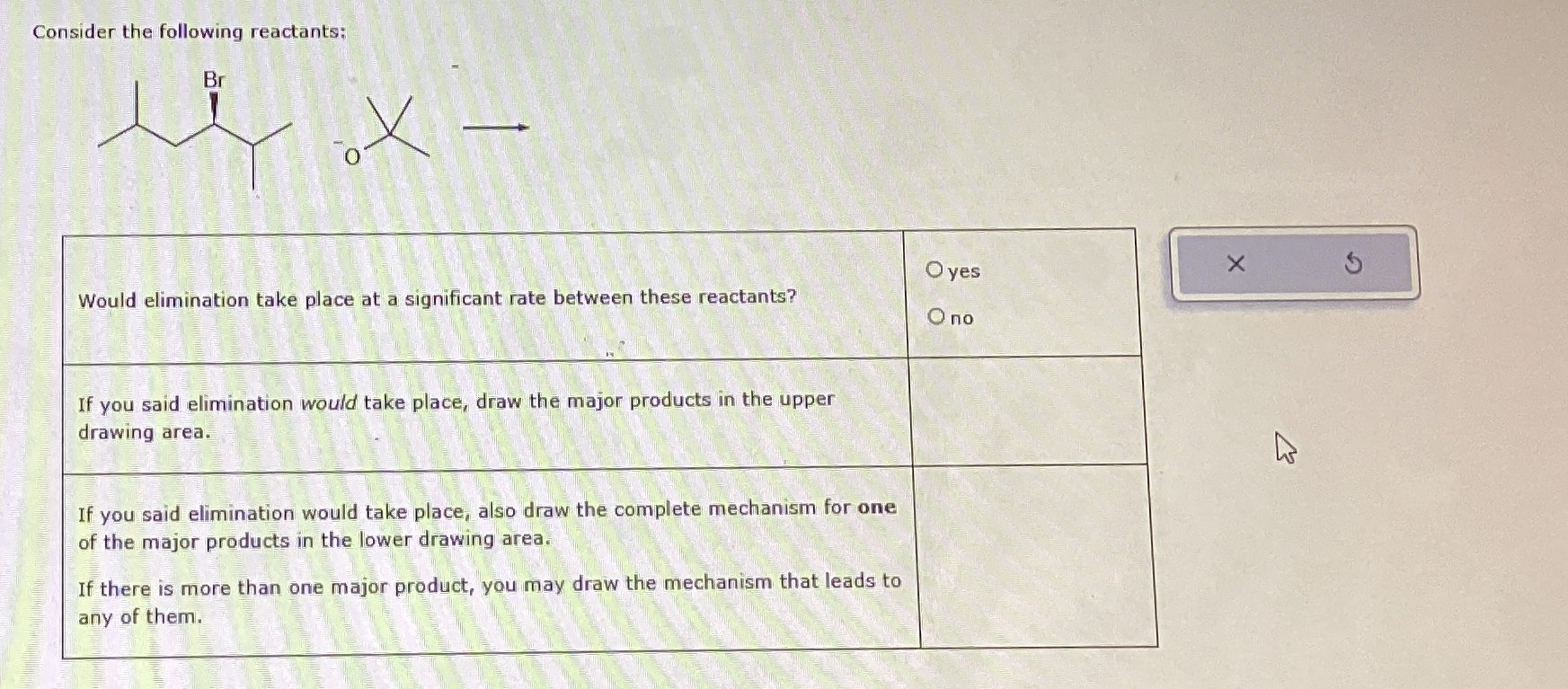 Solved Consider the following reactants:\table[[Would | Chegg.com