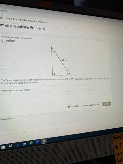 Solved id=1138511 cht Triangle Trigonometry in Solving | Chegg.com