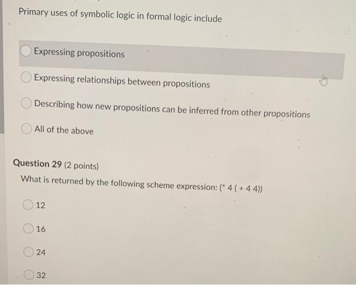Solved Question 16 (2 points) What is the output of the | Chegg.com