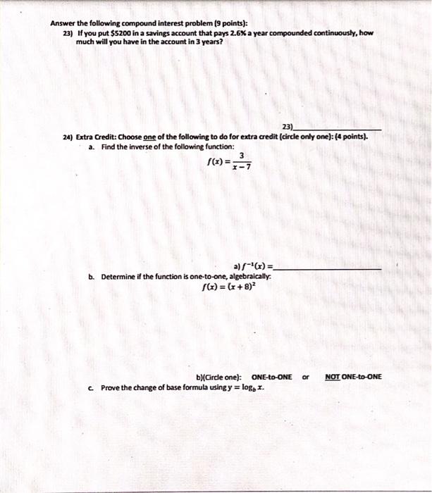 Solved Answer the following compound interest problem (9 | Chegg.com