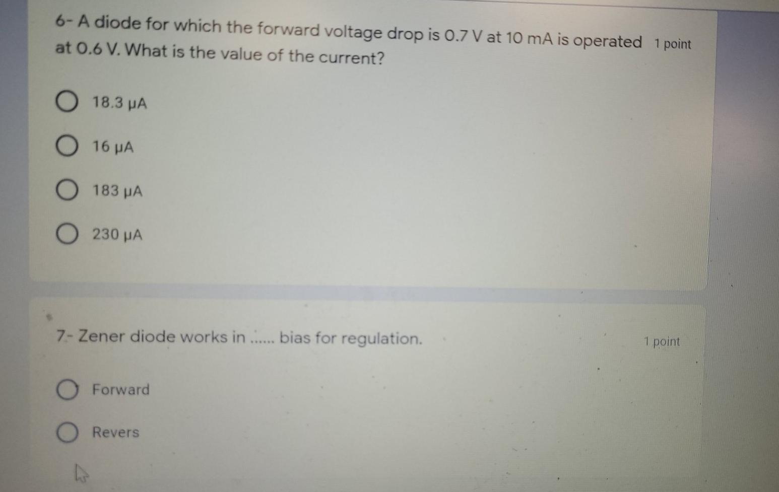 Solved 6- A diode for which the forward voltage drop is 0.7 | Chegg.com
