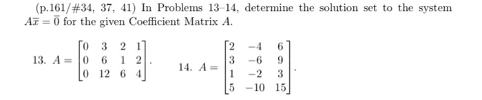 Solved (p.161/#34, 37, 41) In Problems 13-14, determine the | Chegg.com