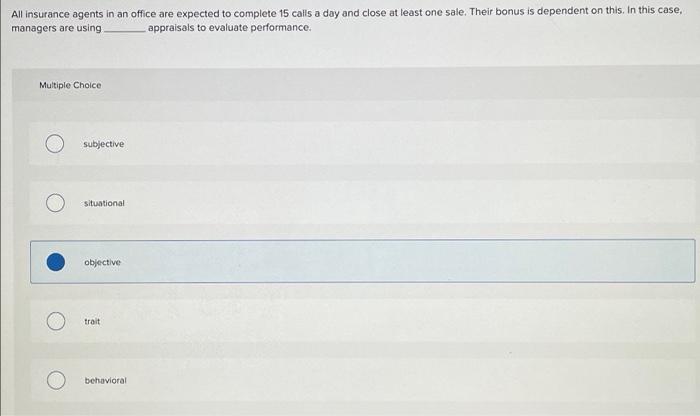 Solved All Insurance Agents In An Office Are Expected To Chegg