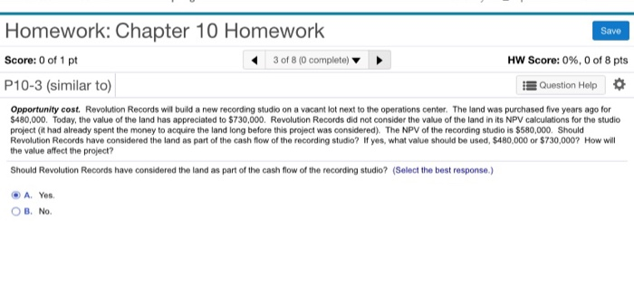 Solved Homework: Chapter 10 Homework Save Score: 0 of 1 pt 3 | Chegg.com