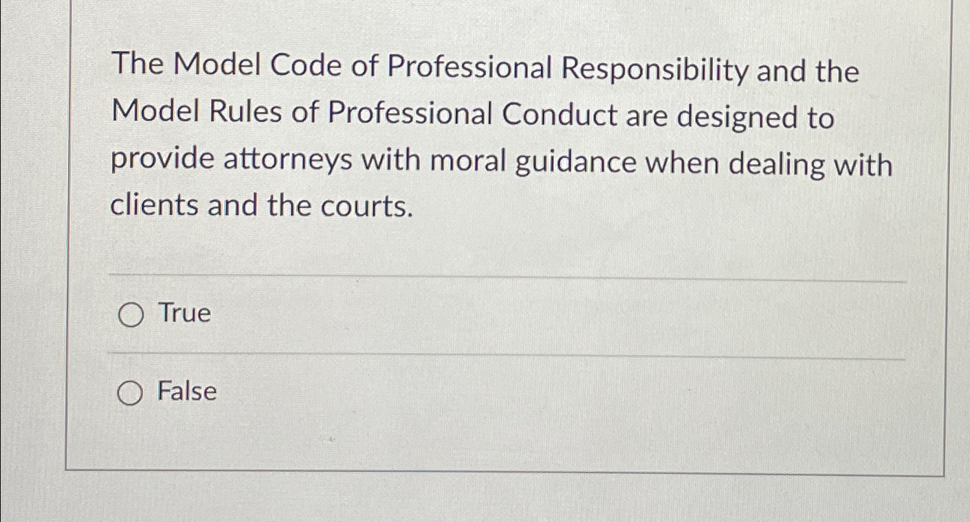 model rules of professional responsibility