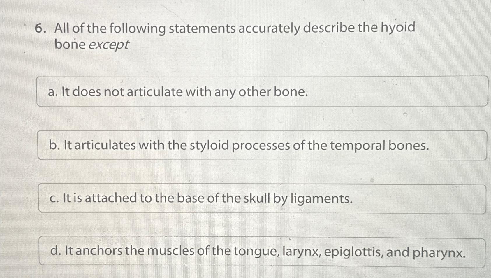 Solved All of the following statements accurately describe | Chegg.com