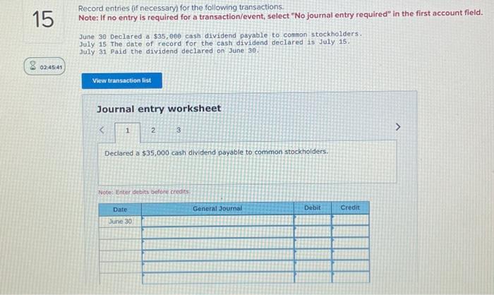 Solved Record entries (if necessary) for the following | Chegg.com