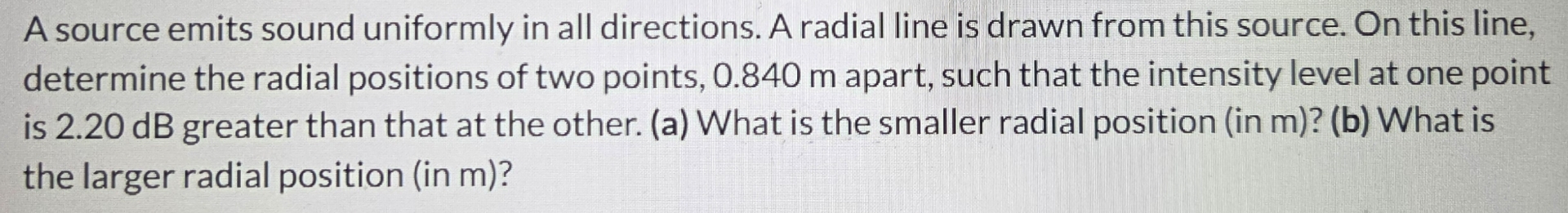 Solved A source emits sound uniformly in all directions. A | Chegg.com