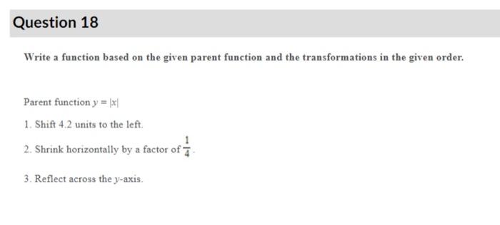 Solved Question 18 Write a function based on the given | Chegg.com