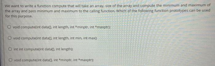 Solved We want to write a function compute that will take an | Chegg.com